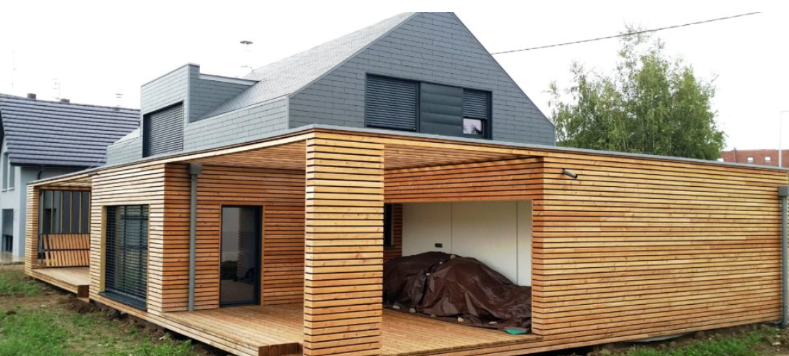 Maison à ossature en bois